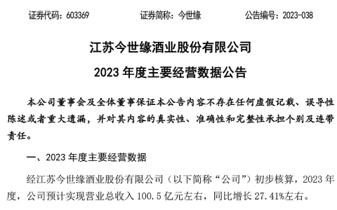 挤一挤百亿今世缘的水分