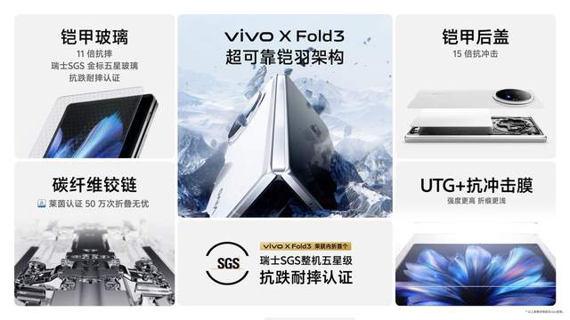 轻薄创纪录 vivo X Fold3系列旗舰折叠新品正式发布