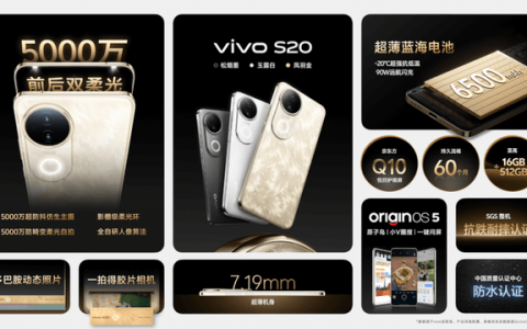 美学旗舰 漂亮登场！ vivo S20系列正式发布