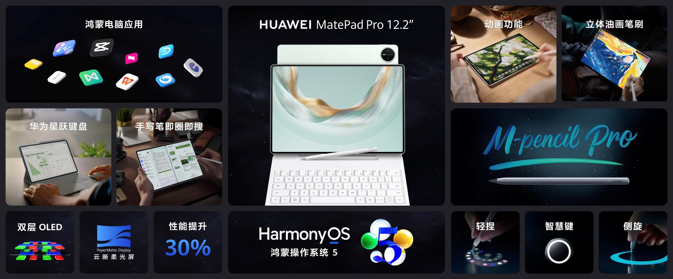 售价3999元起！全新HUAWEI MatePad Pro 12.2 英寸让生产力轻松随行