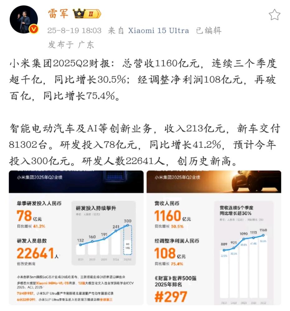 一份财报，两个小米