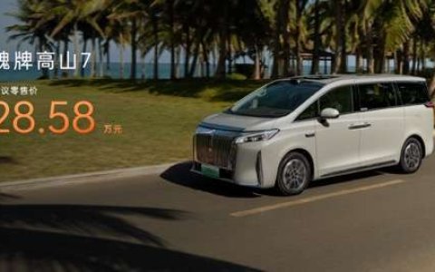 魏牌高山7正式上市，28.58万元让每个人都有好位置！