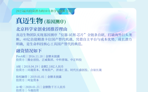 谁说教授不能创业？附：2025最具投资潜力的10家科学家创业公司｜北京科学家创业团