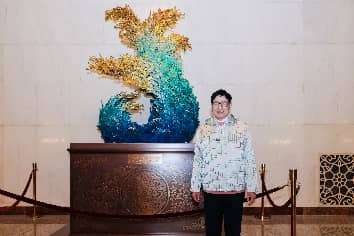 熔铜艺术20周年,朱炳仁铜艺双璧入驻人民大会堂