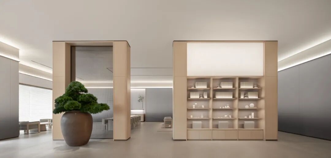 图注：全季酒店5.0 “晓山青” 大堂茶空间