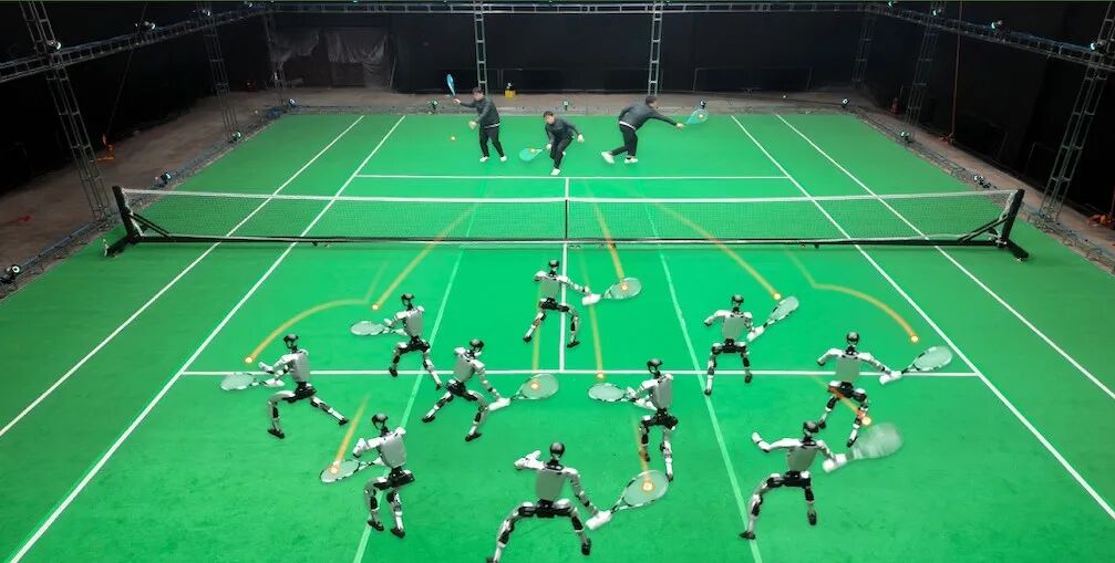 马斯克都点赞了，银河通教会机器人打网球