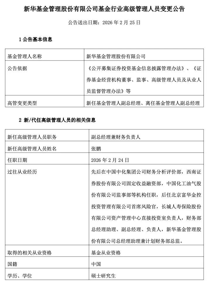 徐端骞告别新华基金，一家老牌公募的变局时刻
