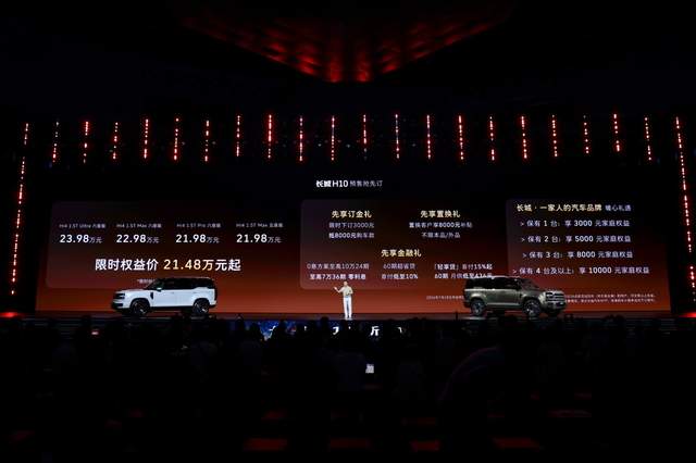 方盒子新物种长城H10预售限时权益价21.48万元起