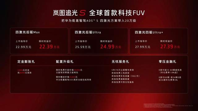 杨洋现场提车!岚图追光S正式上市 权益后售价22.39万起