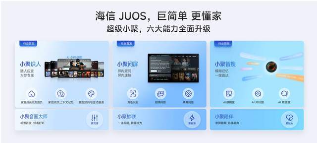 巨简单,更懂家!海信JUOS正式发布:行业首个家庭智能伴侣级AIOS