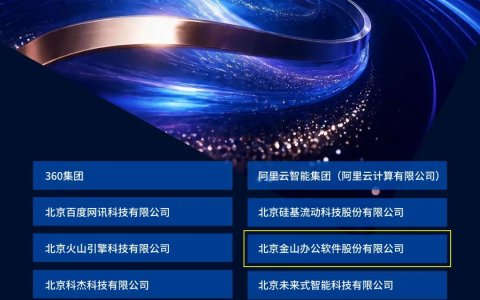 落地能力成新标尺，金山办公入选“2026 IDC中国AI 50强”